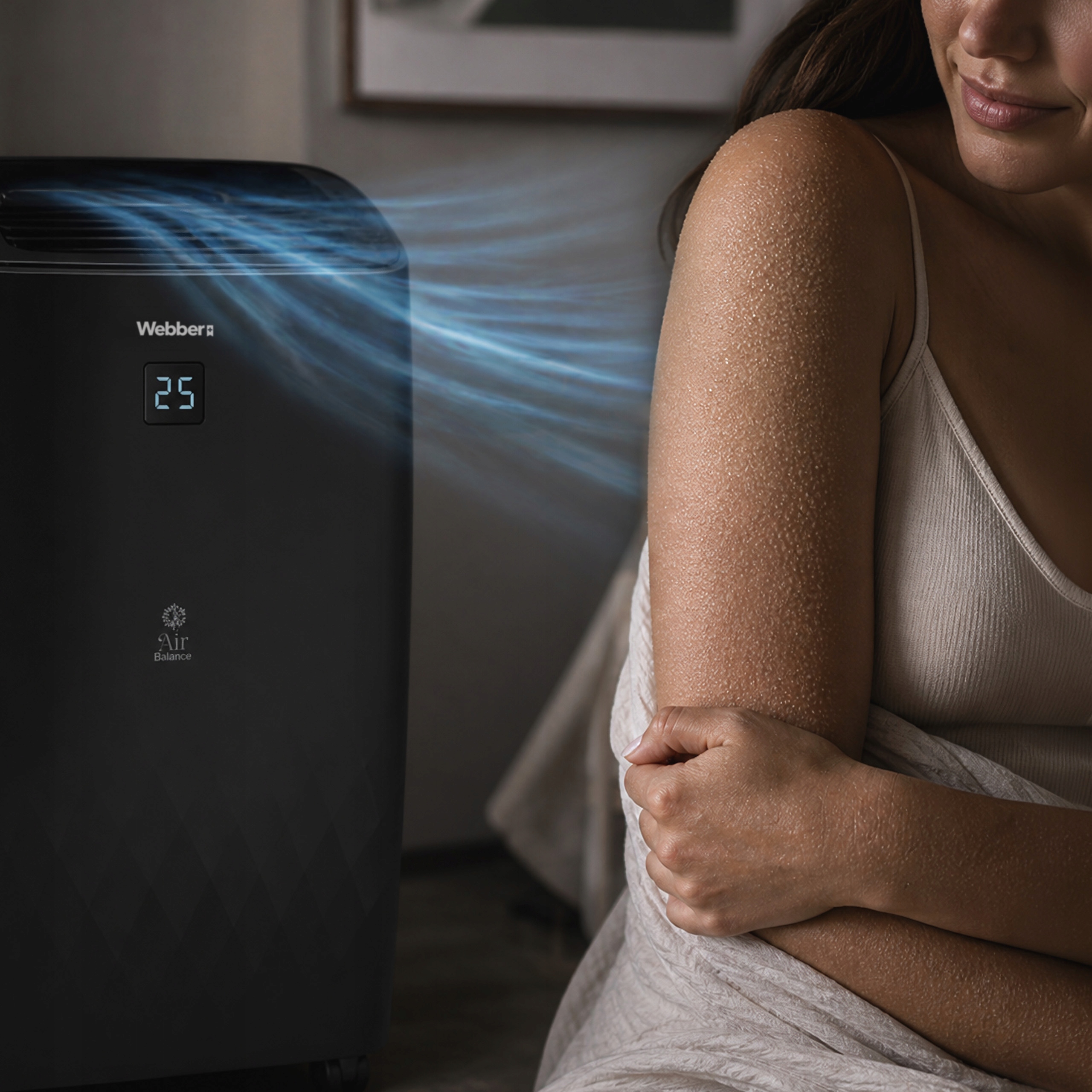 Klimatyzator Przenośny 9000BTU 4w1 WIFI Grzanie Osuszacz Pilot 43m²