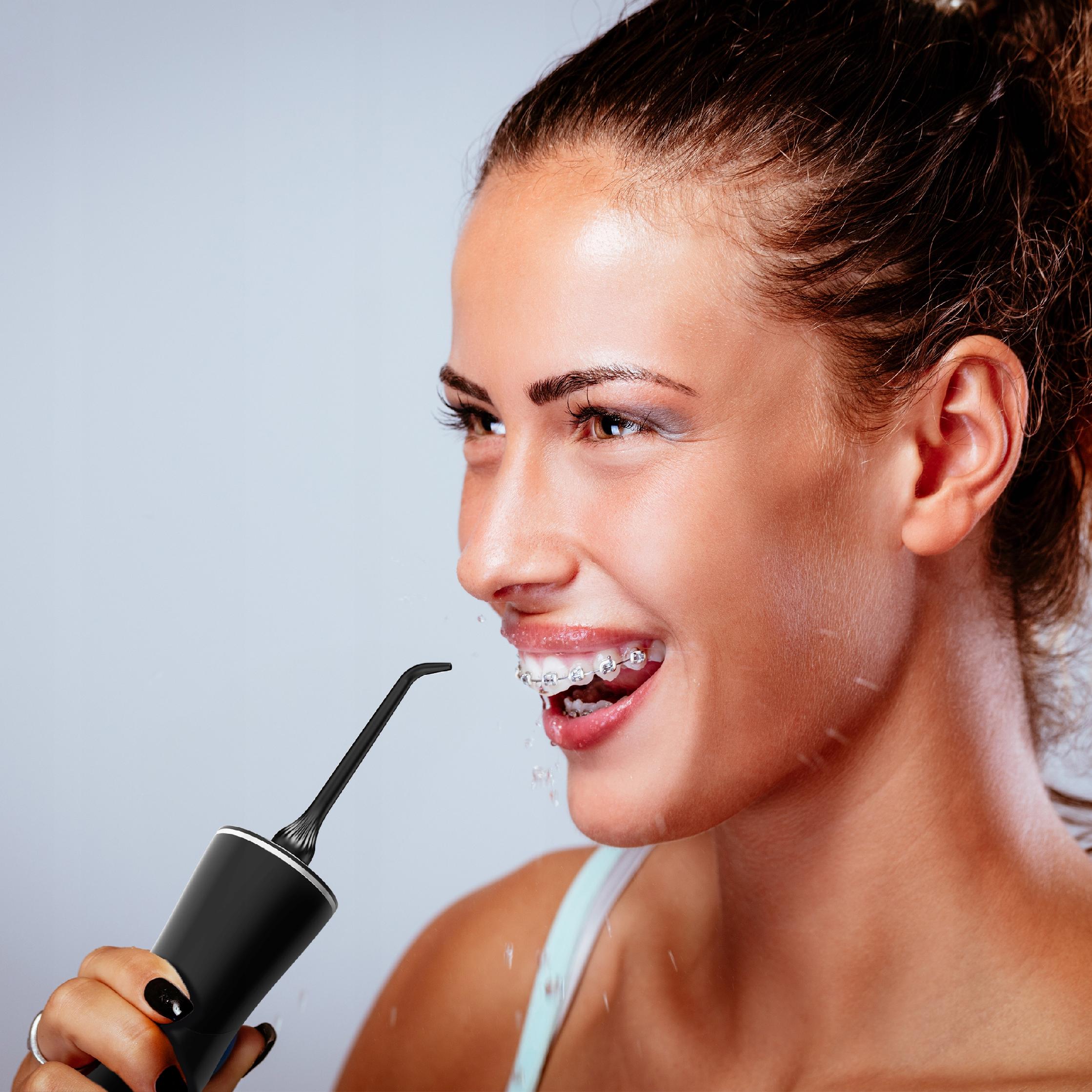 Irygator Do Zębów Bezprzewodowy Dentystyczny Mocny 6 Dysz 5 Trybów