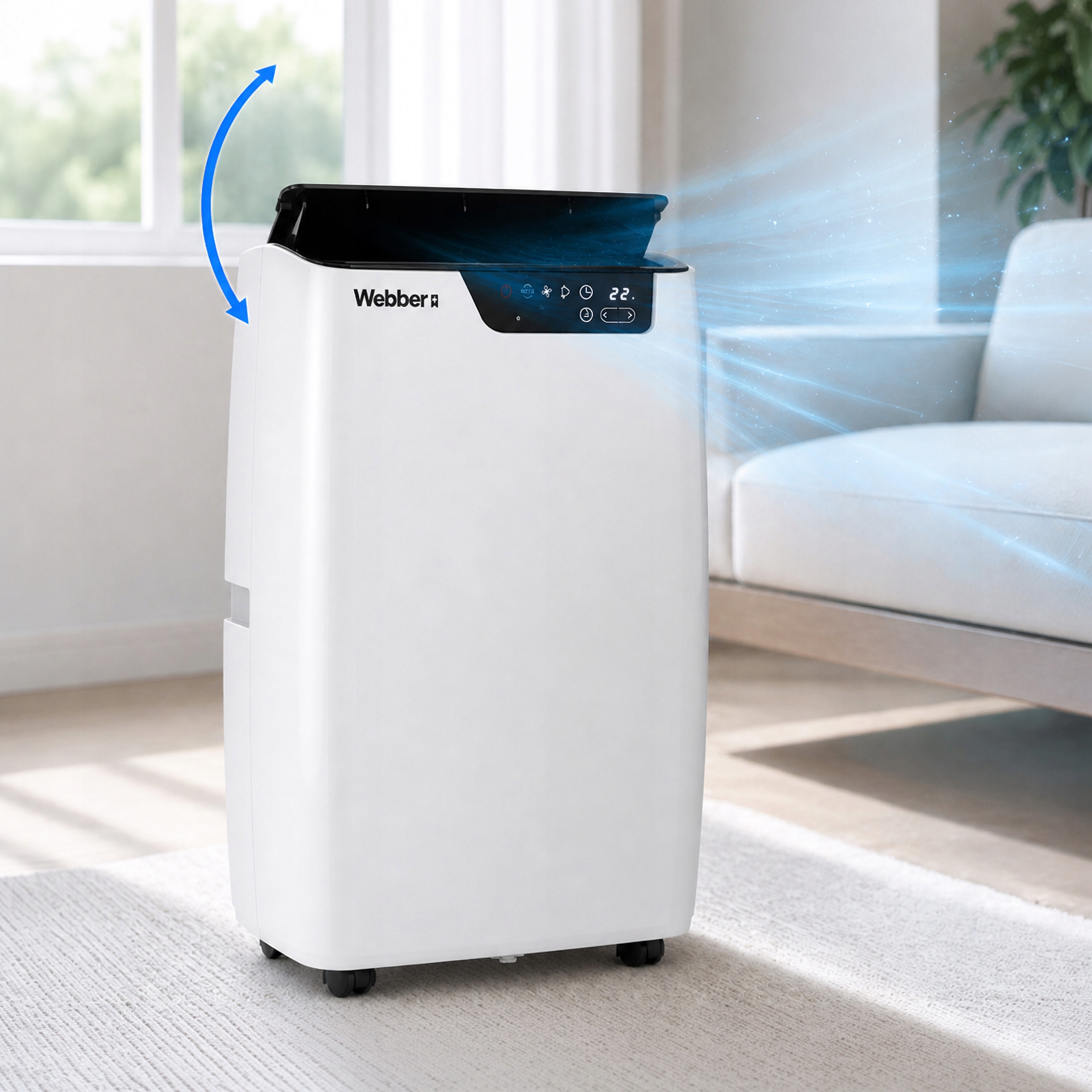 Klimatyzator Przenośny 12000BTU 4w1 WIFI Grzanie Osuszacz Pilot 49m²