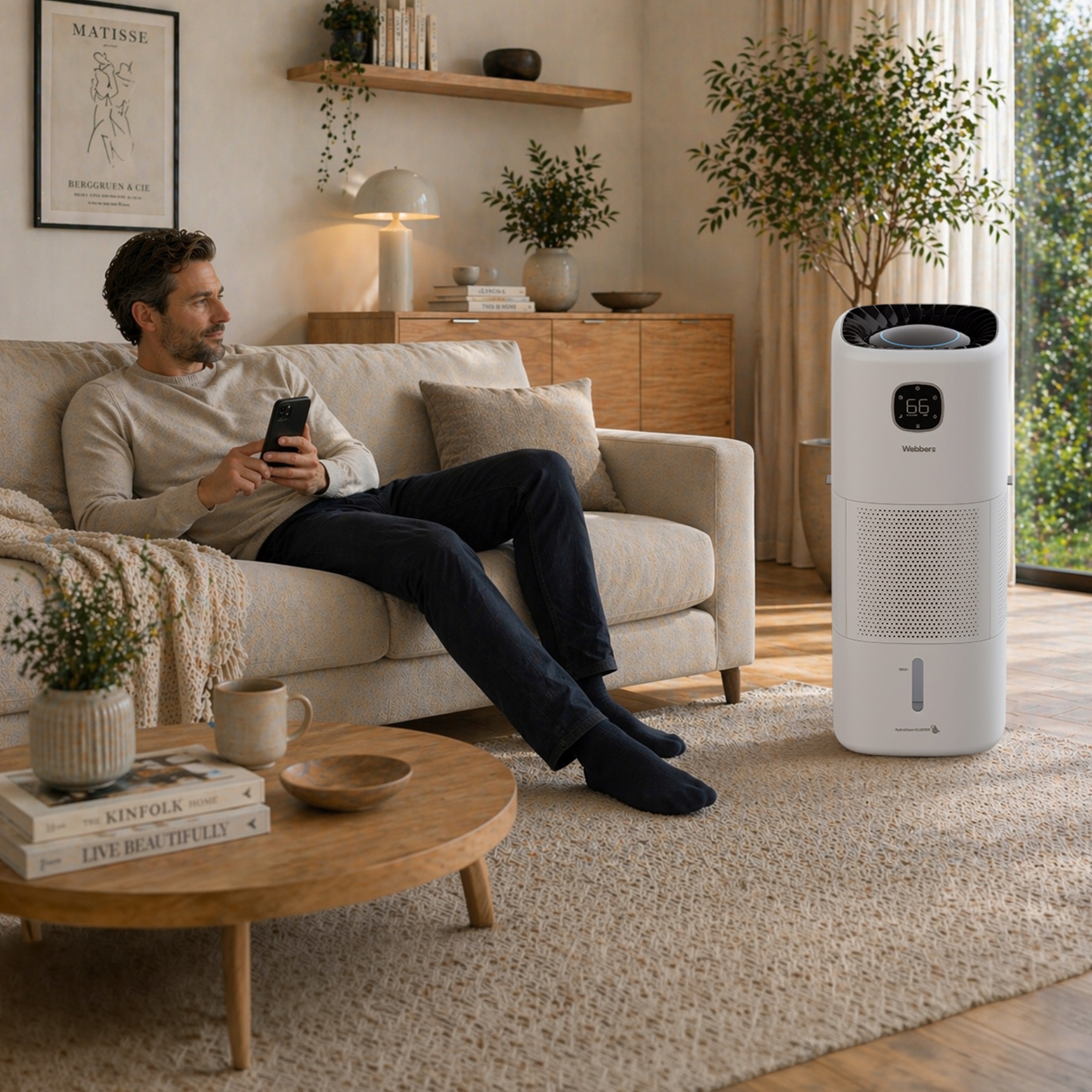 Nawilżacz Ewaporacyjny MAGGIORE HH10001NX 12l WIFI UV Do 100 m²