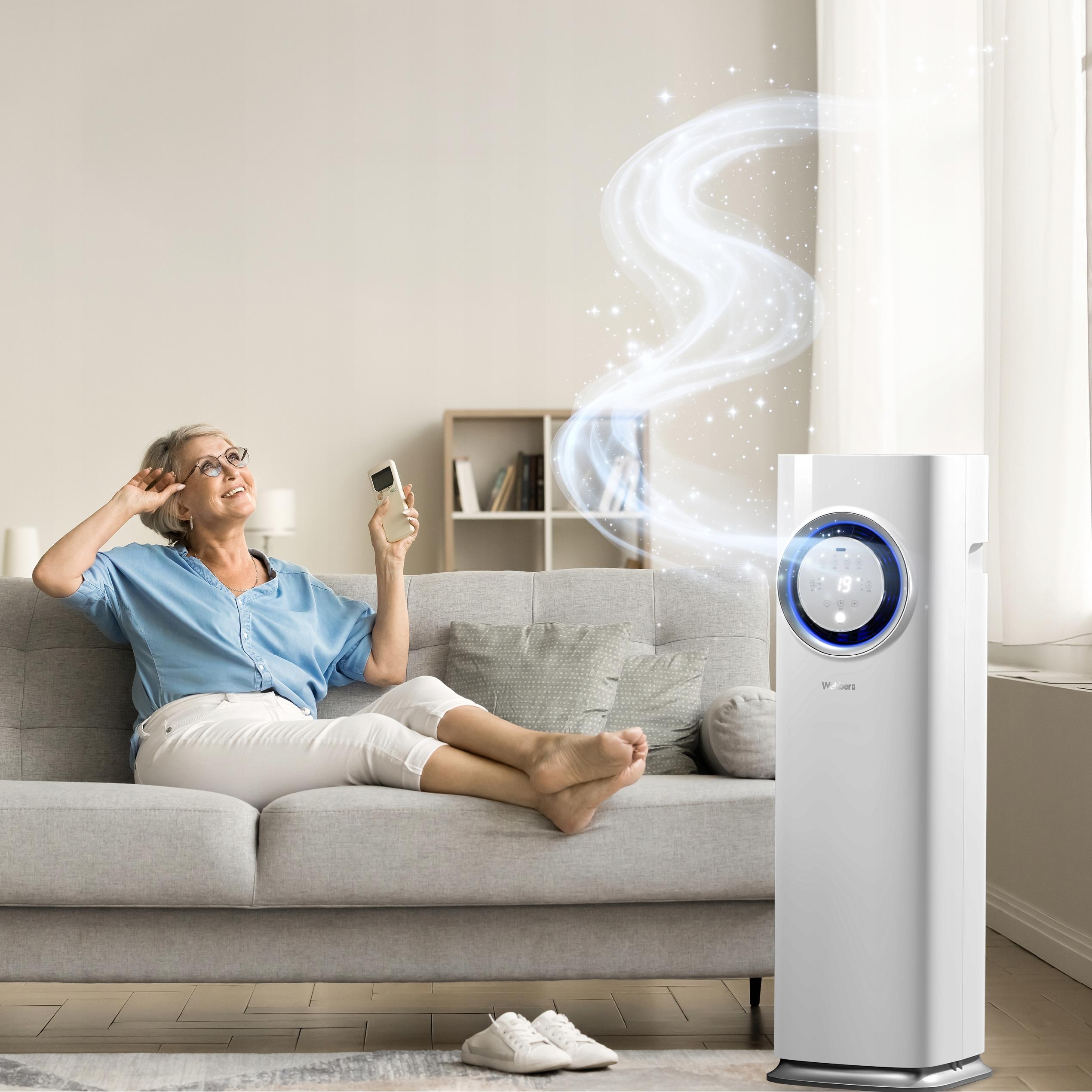 Klimatyzator Przenośny Cichy 3w1 1,7kW WIFI Pompa Ciepła Grzanie