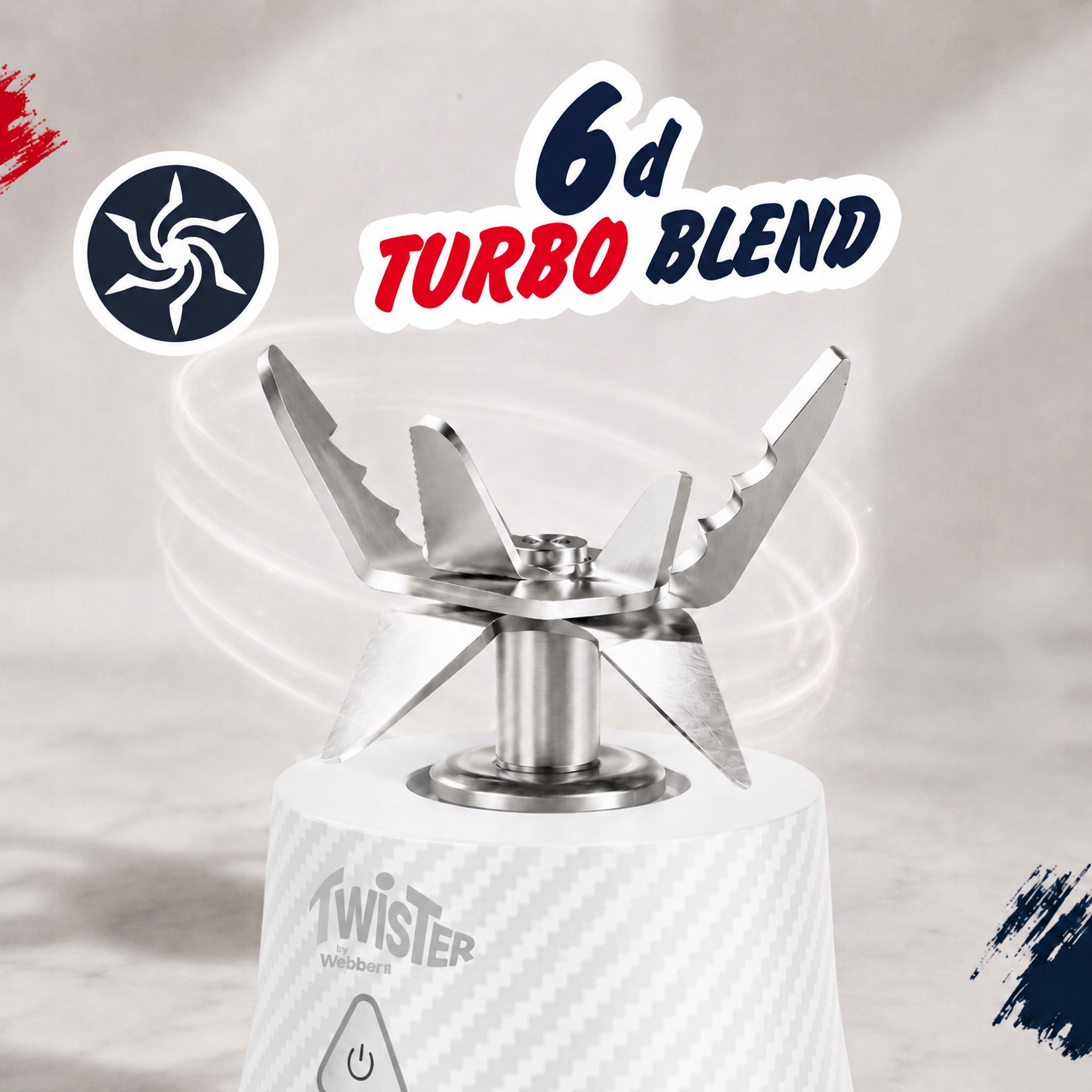 Blender Personalny Bezprzewodowy Przenośny Twister 370W 700ml USB-C