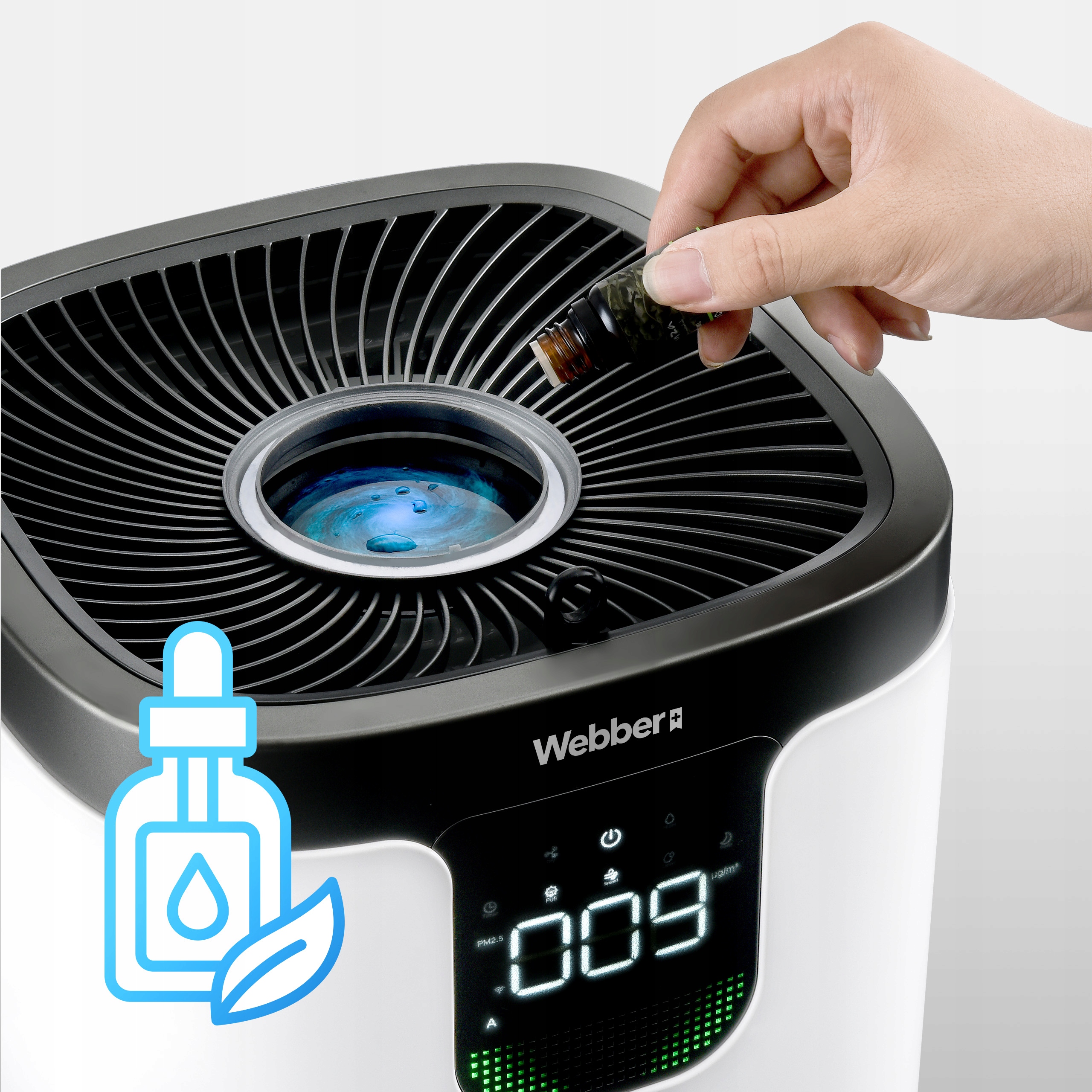 Oczyszczacz Powietrza APEH11003 WIFI HEPA 12 UV Jonizator Nawilżacz