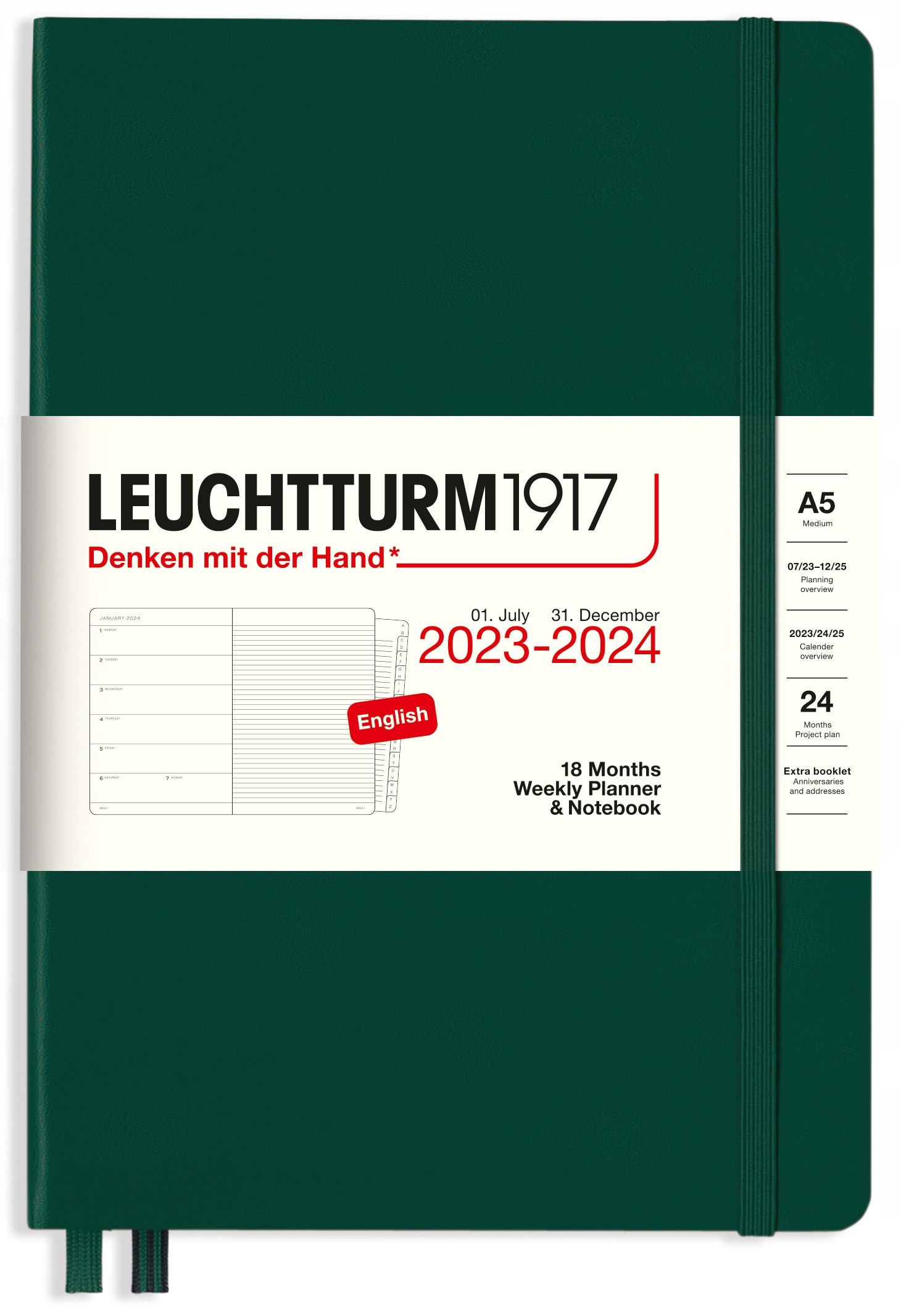 LEUCHTTURM1917 Planer kalendarz książkowy A5 tyg. - Leuchtturm1917