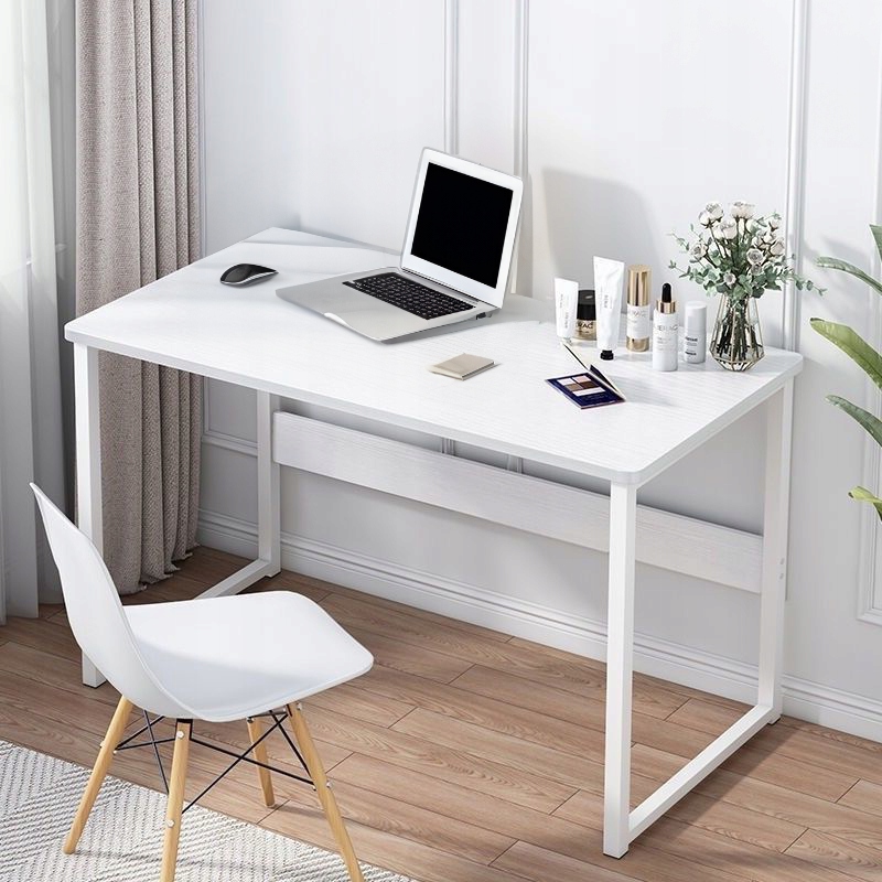 BIURKO KOMPUTEROWE BIAŁE STOLIK POD LAPTOP KOMPUTER STYL SKANDYNAWSKI