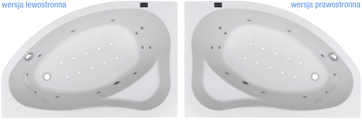 Narożna wanna spa z hydromasażem 145x95 lewa prawa jacuzzzi Polska