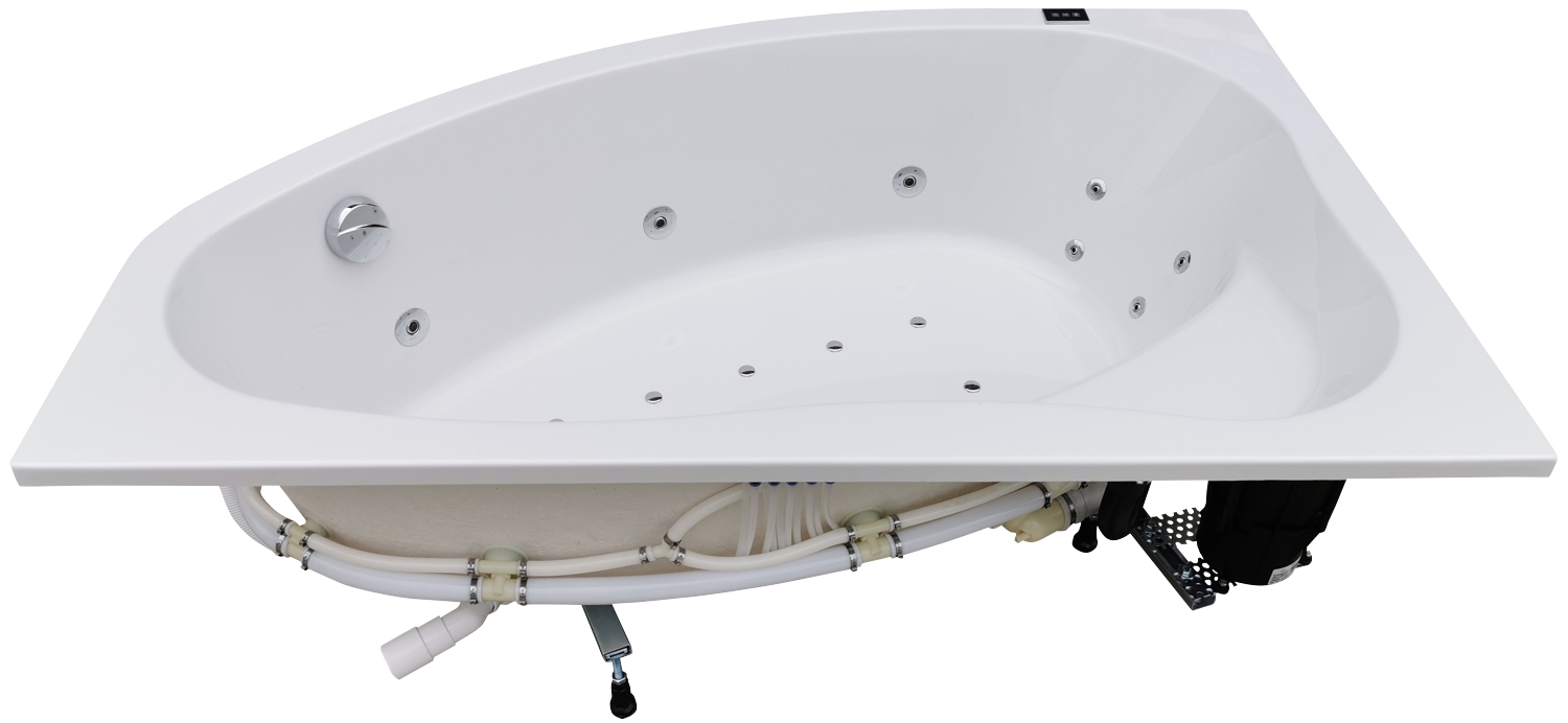 Narożna wanna spa z hydromasażem 145x95 lewa prawa jacuzzzi Polska