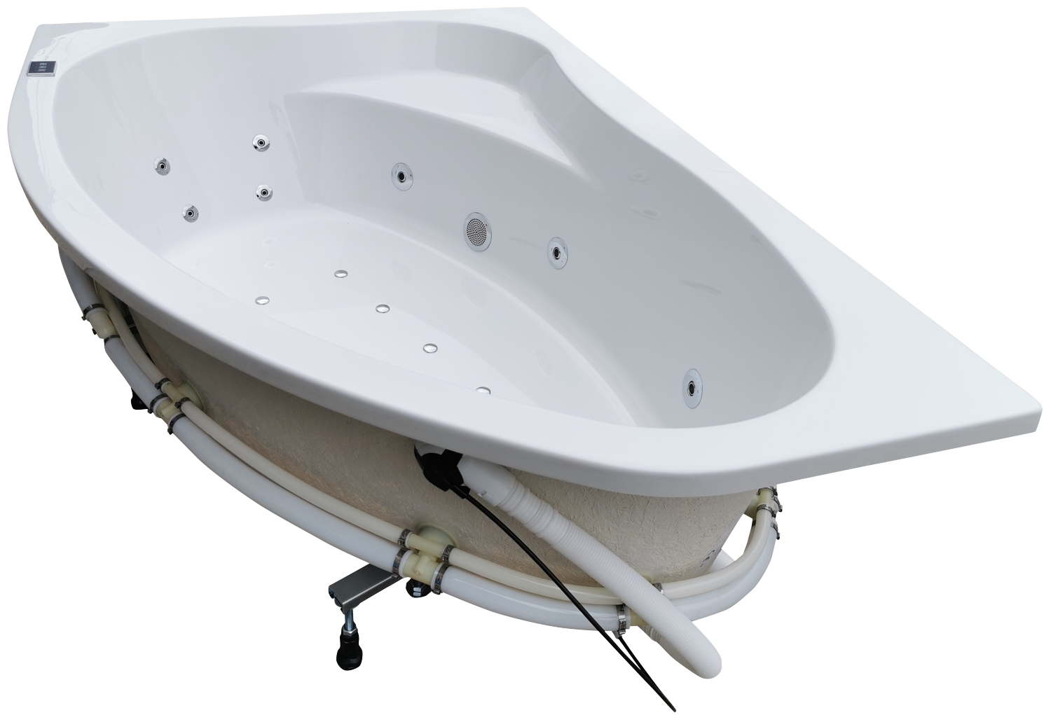 Narożna wanna spa z hydromasażem 145x95 lewa prawa jacuzzzi Polska