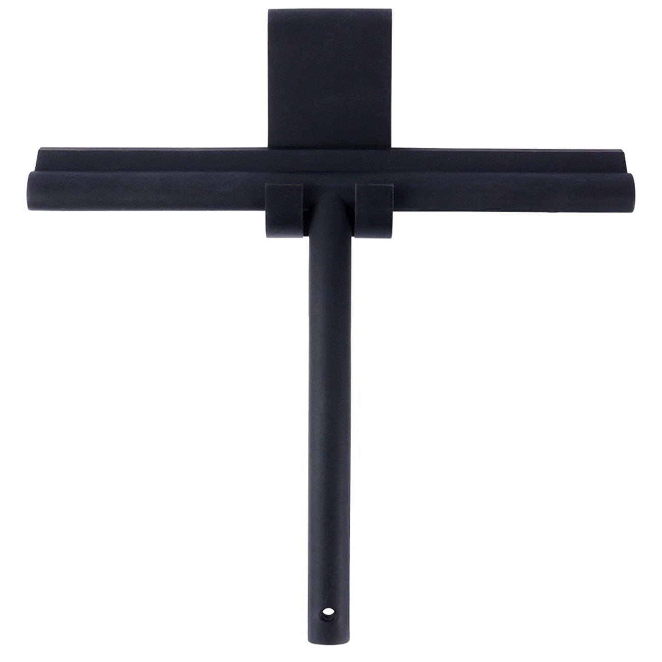 Tergivetro Per Doccia In Silicone Nero Con Supporto Adesivo - 25 Cm - Lama Anticalcare Per Vetri, Specchi E Piastrelle - Design Moderno