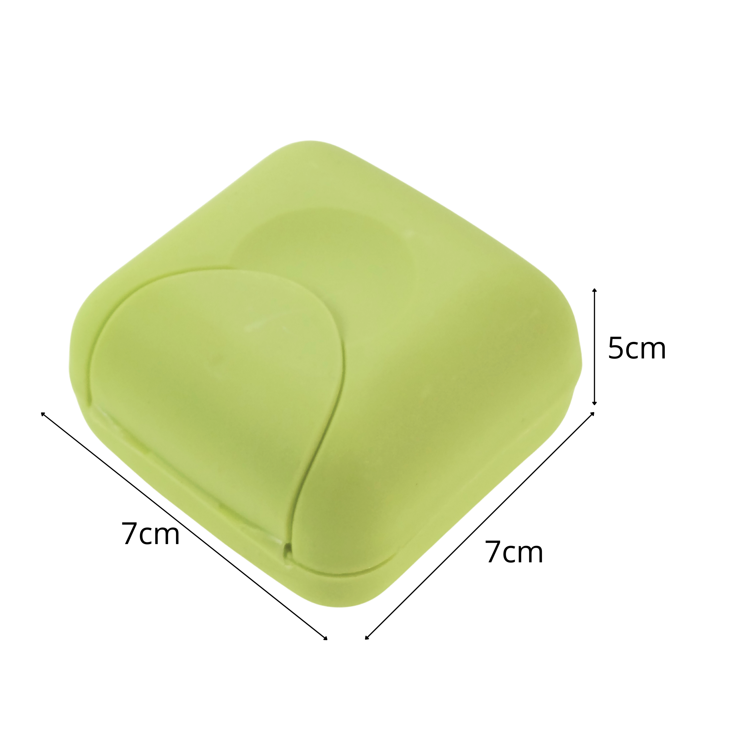 zielona mydelniczka turystyczna simplo rozmiar S 7x7x5 cm