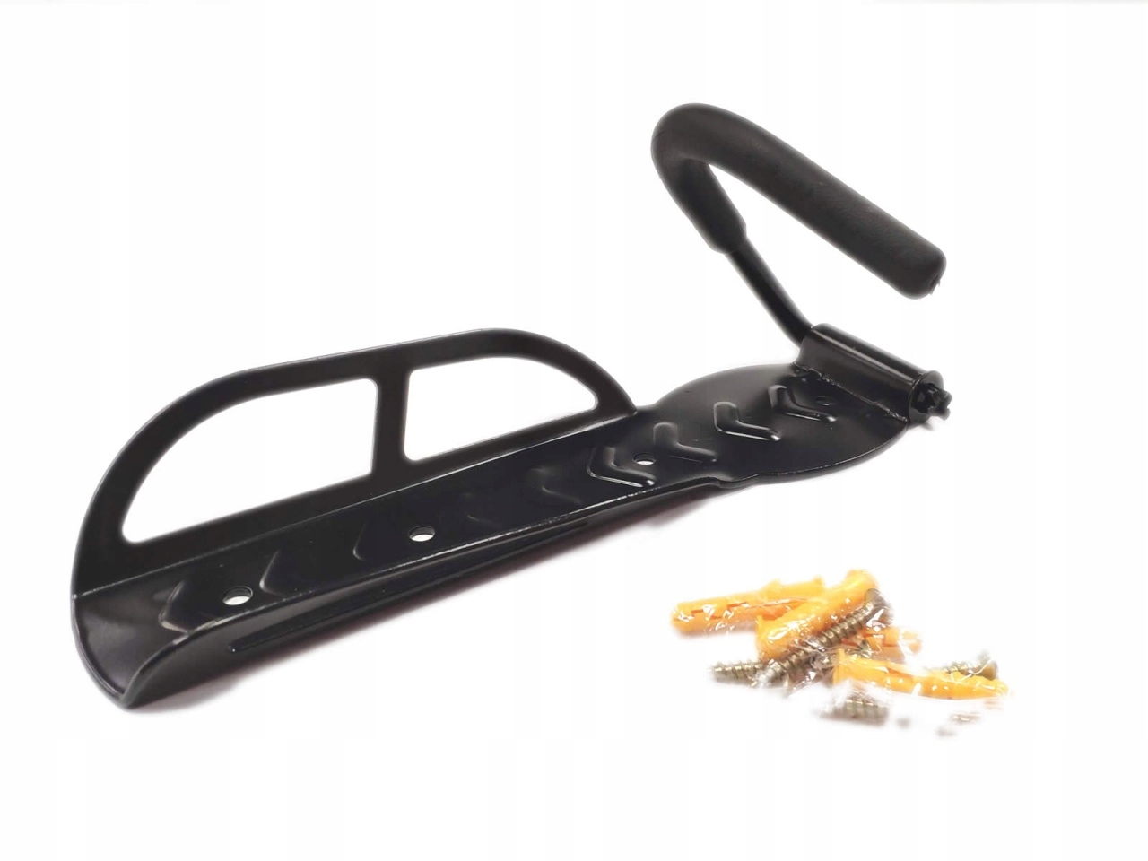 wieszak-na-rower-stalowy-czarny-montaż-na-ścianę-kołki-rozporowe-30kg