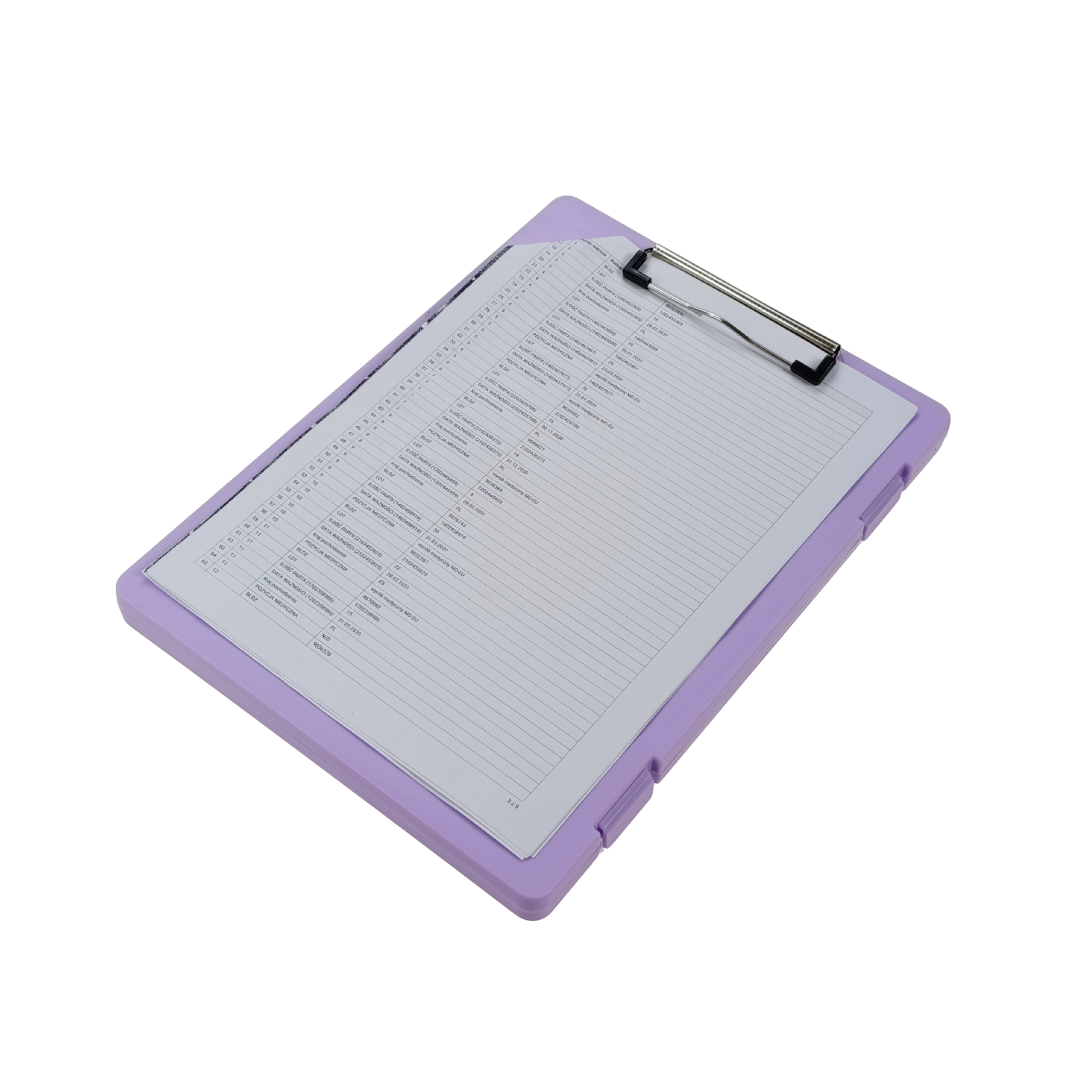 teczka z clipboardem A4 metalowy klips fioletowa simplo 5903068132209