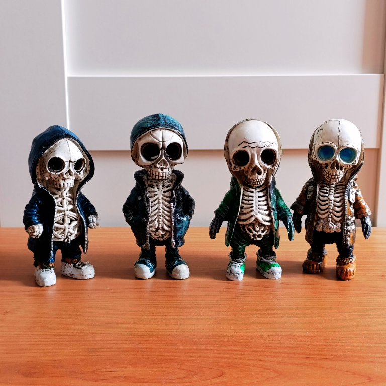 figurka szkielet halloween detal podstawy figurki