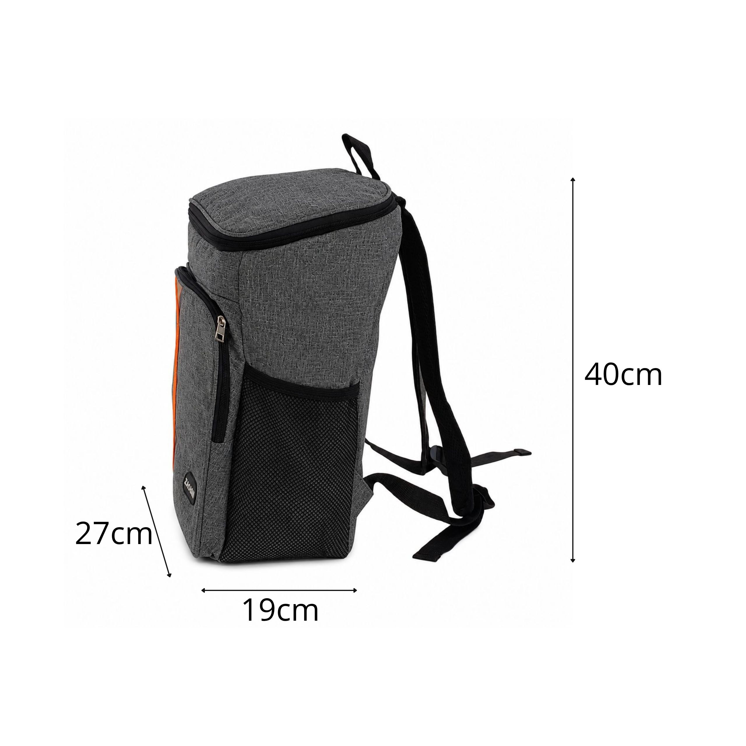 Plecak termiczny simplo czarny 18 litrów wymiary