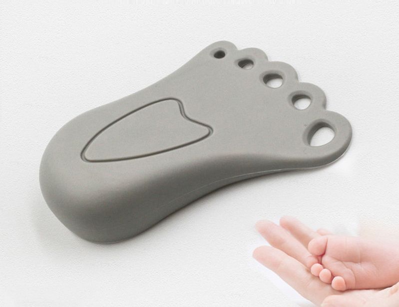 stoper do drzwi klin z zawieszką szary antypoślizgowa guma ean 5903068130830