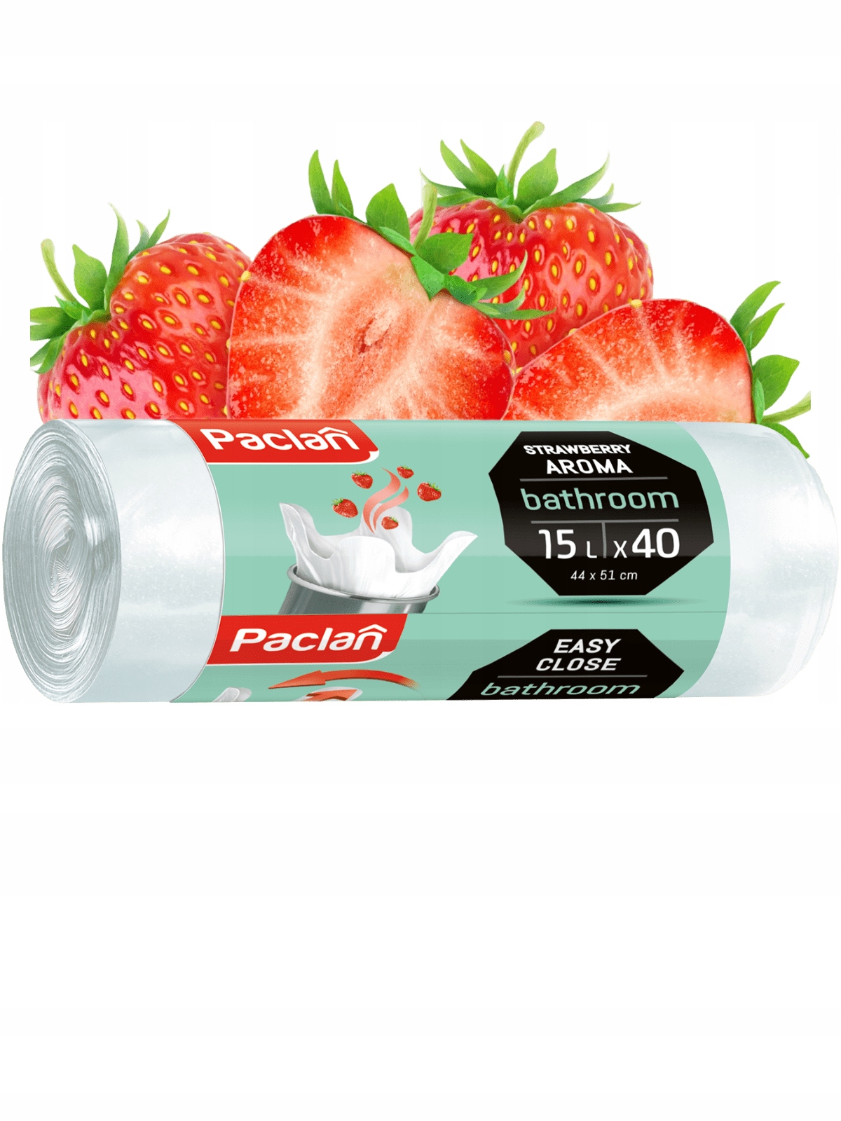 zapachowe worki na śmieci Paclan 15 litrów 40 sztuk do łazienki