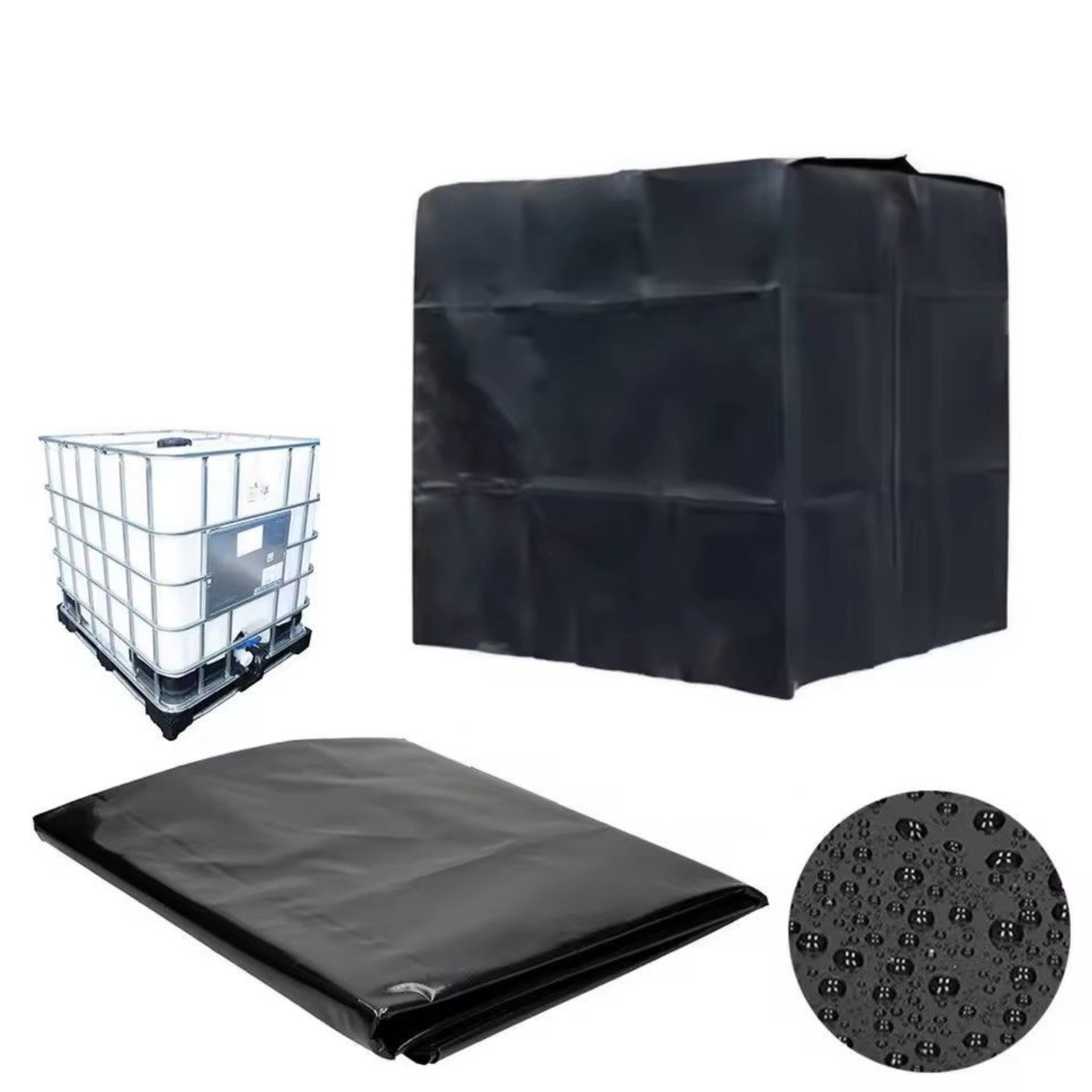 pokrowiec na zbiornik mauzer ibc 1000l simplo na zbiorniku w ogrodzie