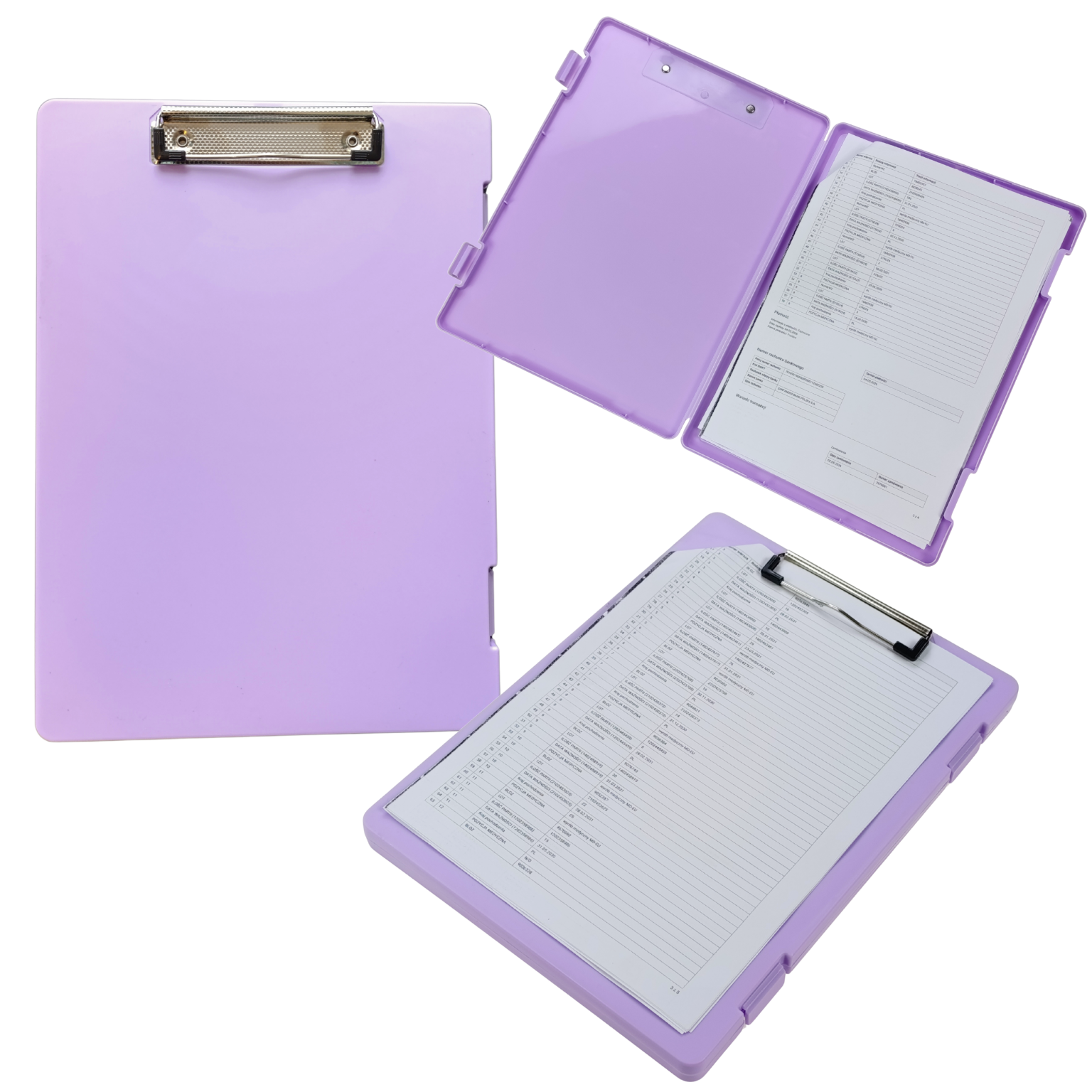 clipboard teczka A4 simplo fioletowy do biura szkoły magazynu 5903068132209
