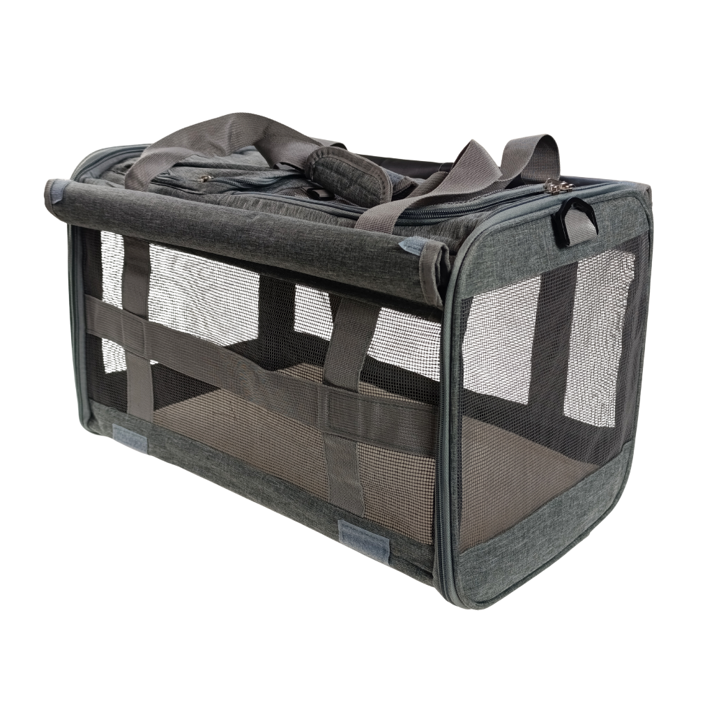 torba transportowa dla kota psa 3 wejścia na zamek górne boczne simplo 5903068137099