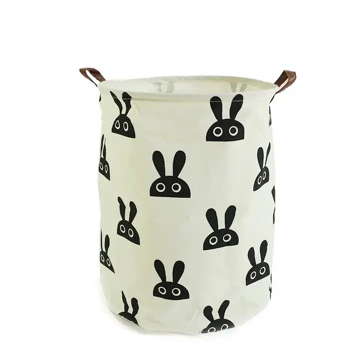 kosz na zabawki i pranie simplo w11 króliki 60l 40x50 ean 5903068134463