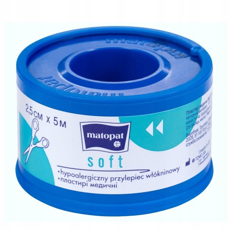 plaster włókninowy na rolce 2,5cm x 5m widok