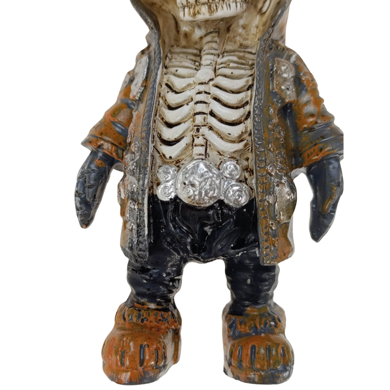 figurka szkielet halloween detale dłoni i podstawy