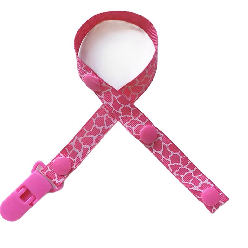 zawieszka do smoczka simplo różowa żyrafa prezentacja produktu