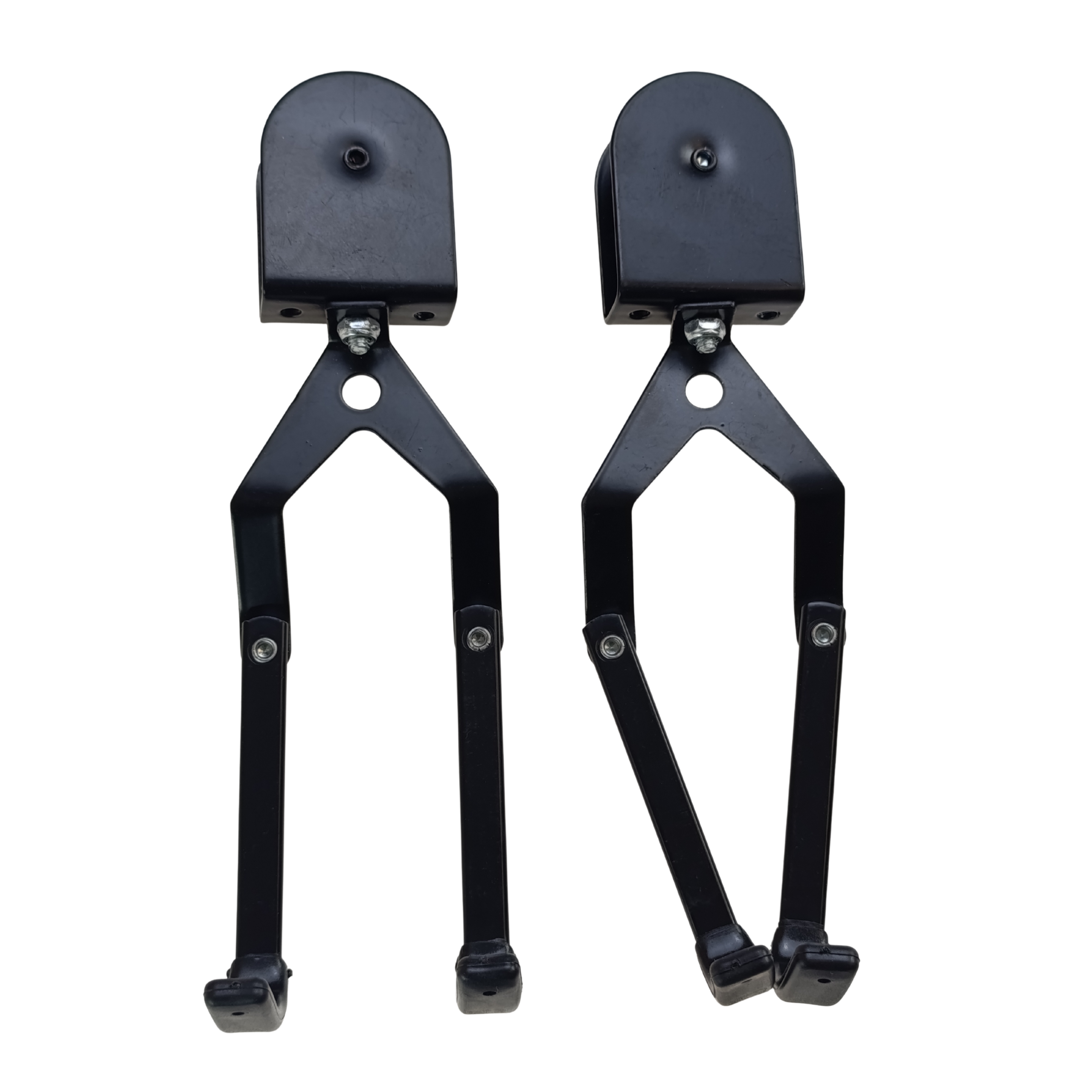 wieszak sufitowy na rower simplo zainstalowany w garazu