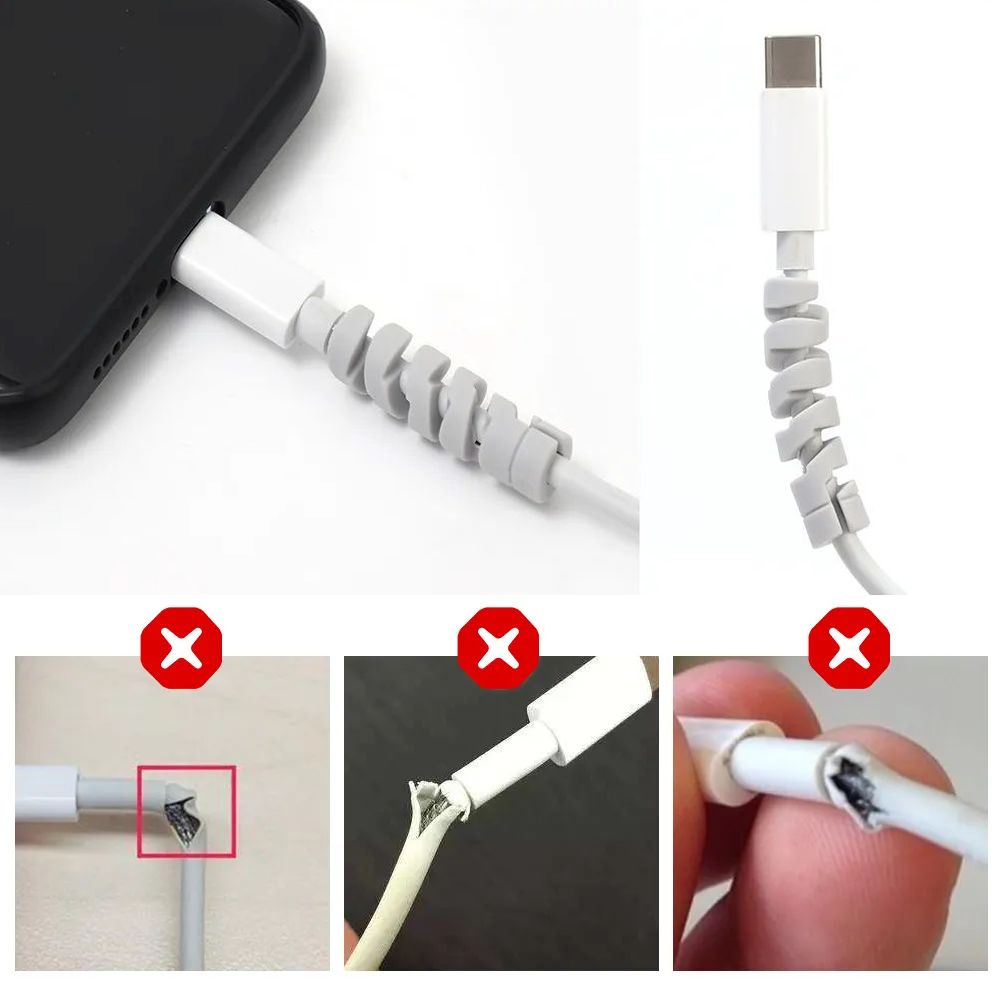 osłona-na-kabel-ładowarki-usb-czarna-silikonowa-spiralka-zastosowanie