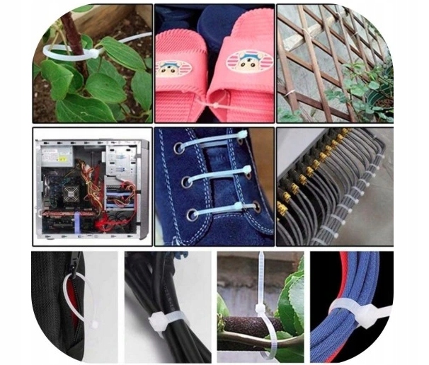 opaski zaciskowe kablowe 4 8x300 mm do wiązek kabli przewodów węży rurek 5904734412298