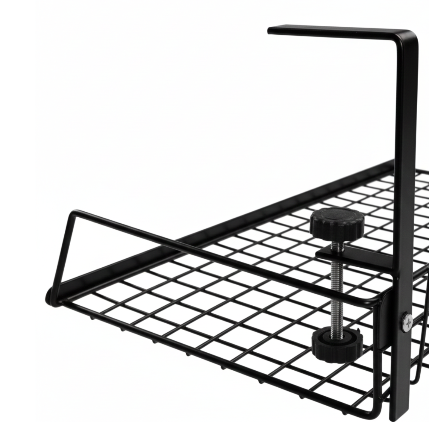 organizer na kable polka pod biurko simplo mocowanie do blatu regulowane uchwyty