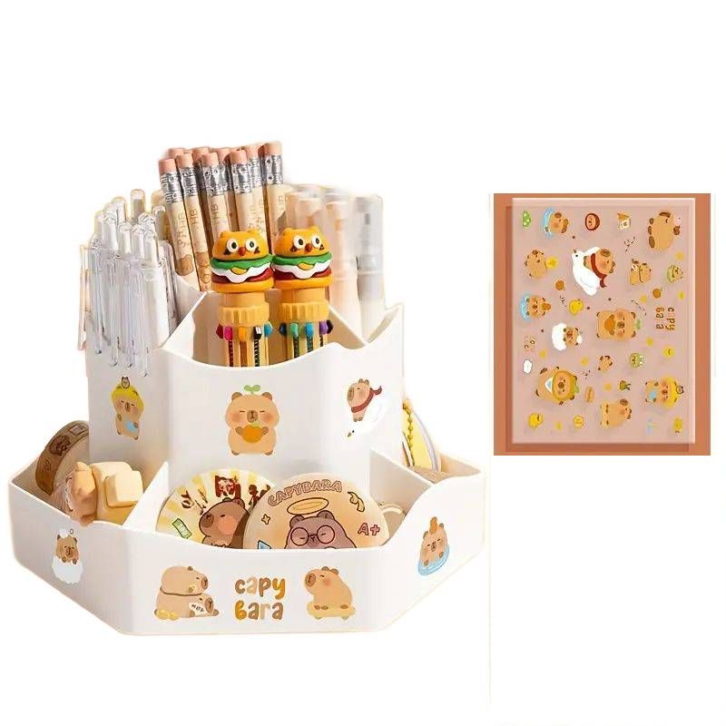 organizer-obrotowy-na-biurko-simplo-kremowy-na-kosmetyki-i-kredki-5903068137266