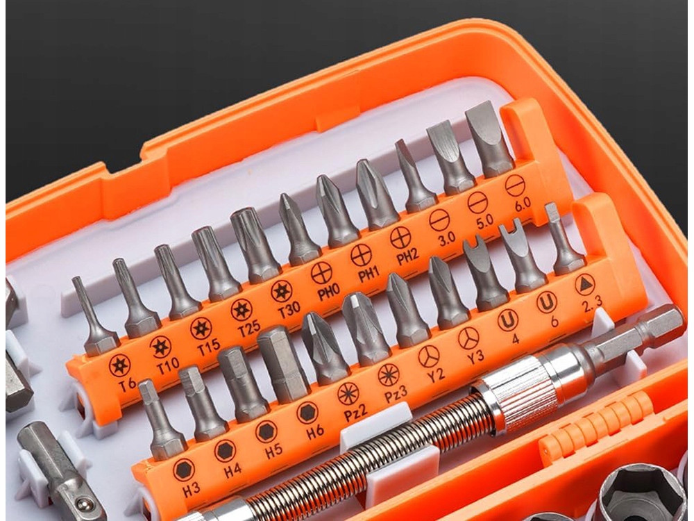 zestaw bitów torx hex płaskich krzyżakowych y u trójkątnych