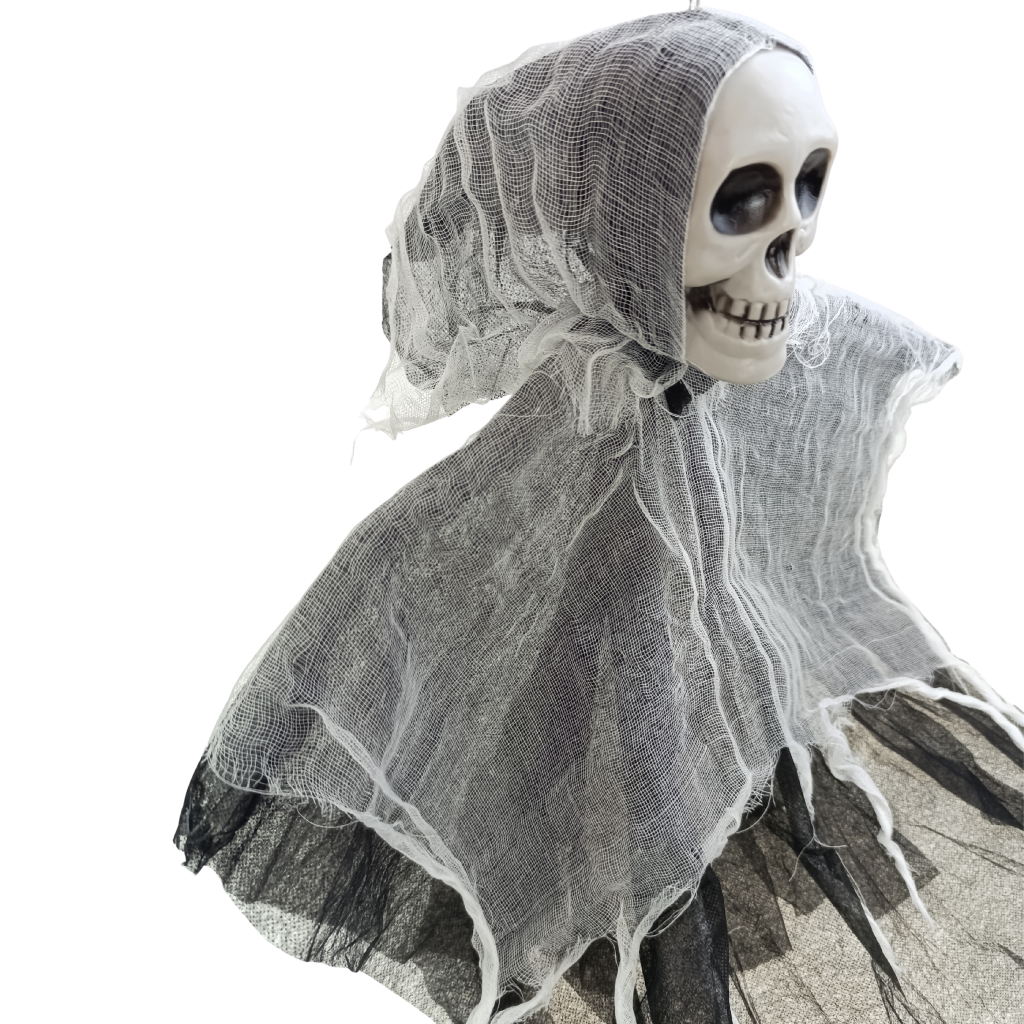 halloween duch z czaszką dekoracja do ogrodu i domu