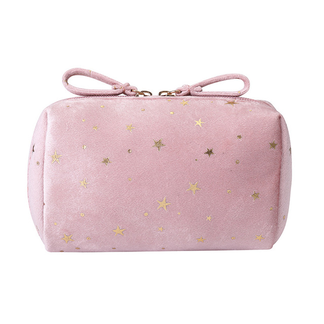 kosmetyczka do torebki simplo różowa elegancka saszetka na make up i podpaski 5903068135170