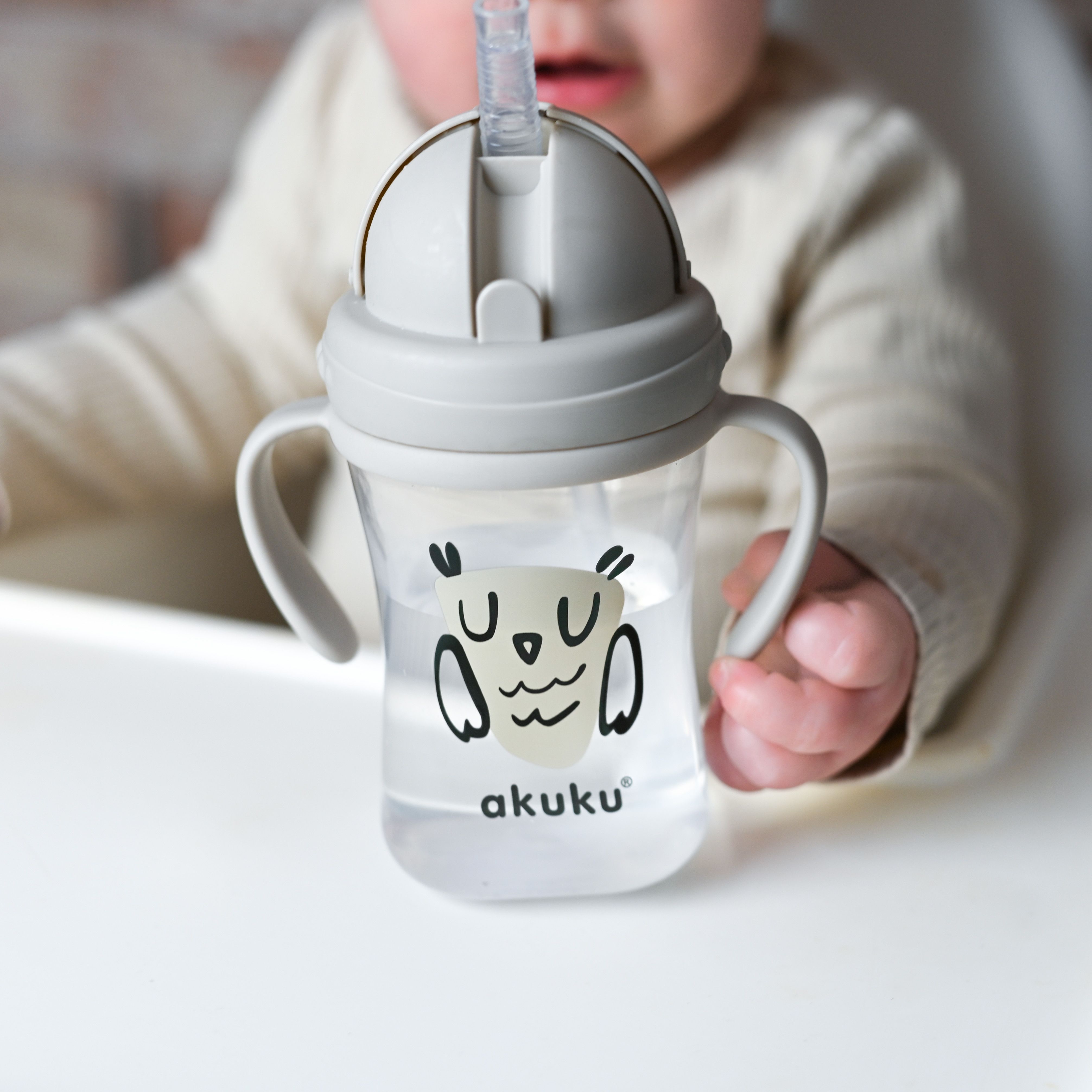 kubek bidon akuku z sową dla dzieci 300 ml