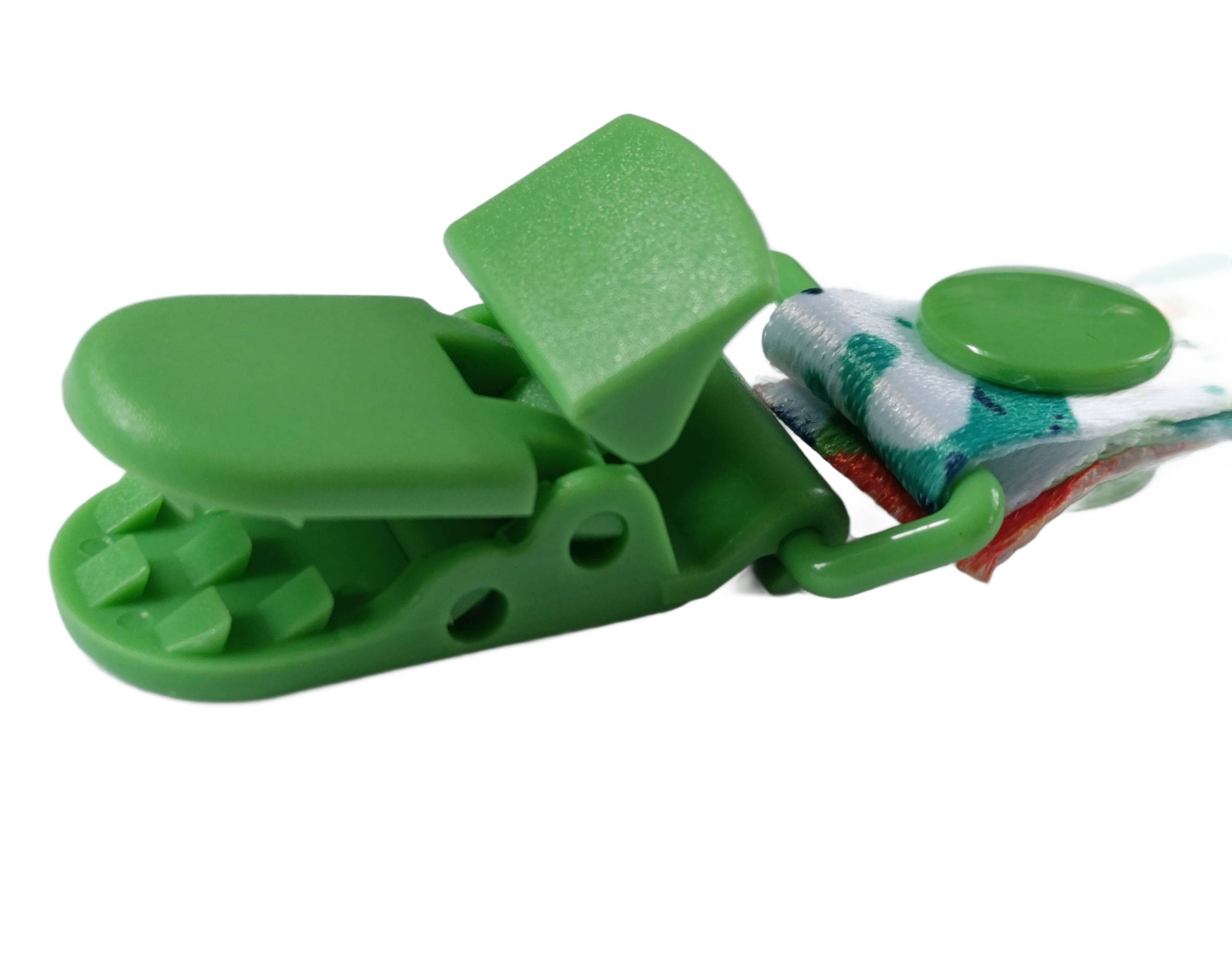 zawieszka do smoczka simplo dinozaury detal klipsa zielonego