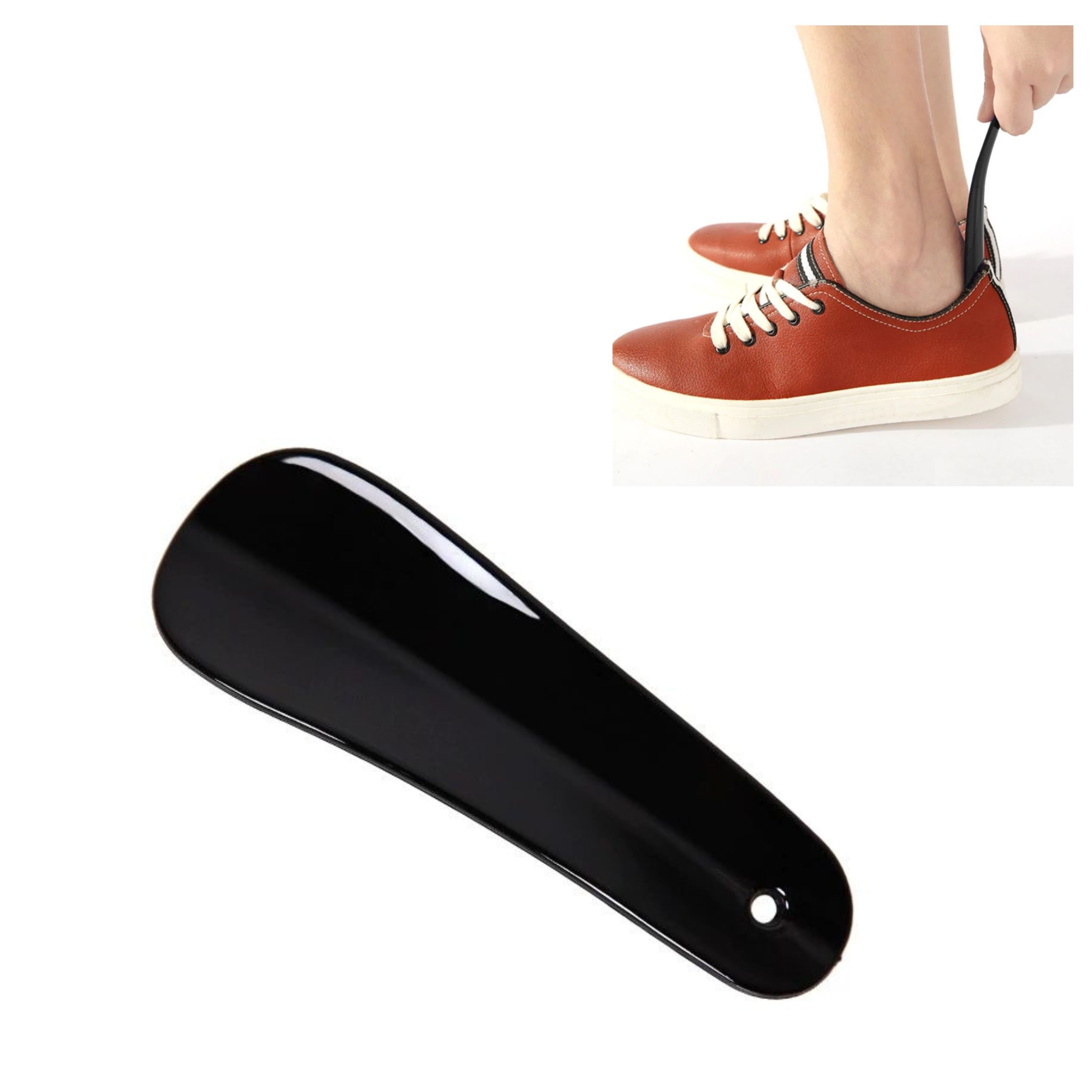 lyzka do butow simplo czarna 11 cm 5903068132360