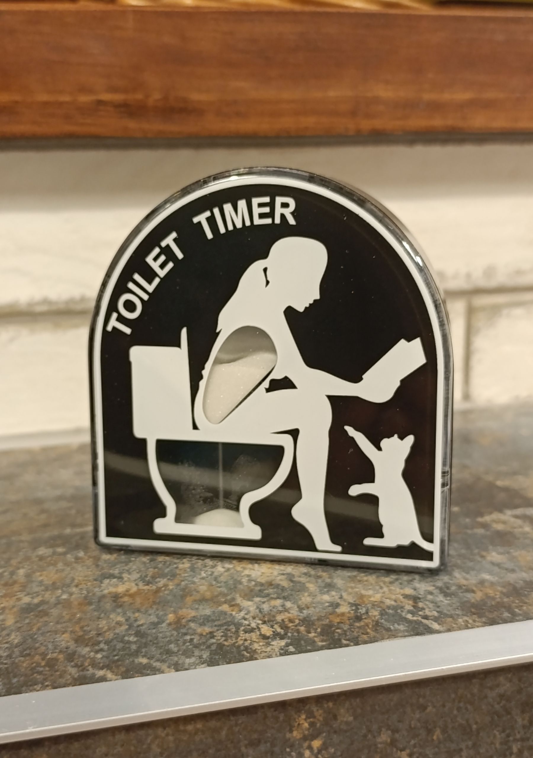 Toilet Timer klepsydra do toalety – zbliżenie
