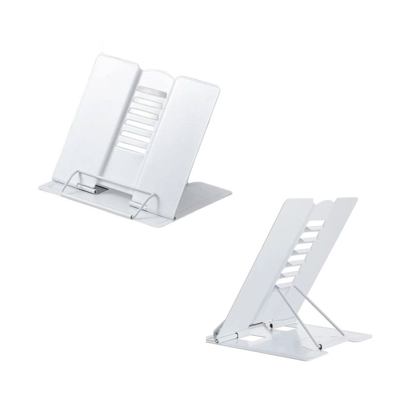 stojak na książkę simplo biały metalowy podpórka tablet 5903068135903