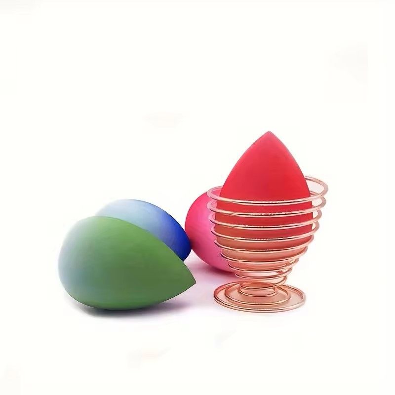 stojak na beauty blender simplo różowe złoto metalowa spiralna konstrukcja