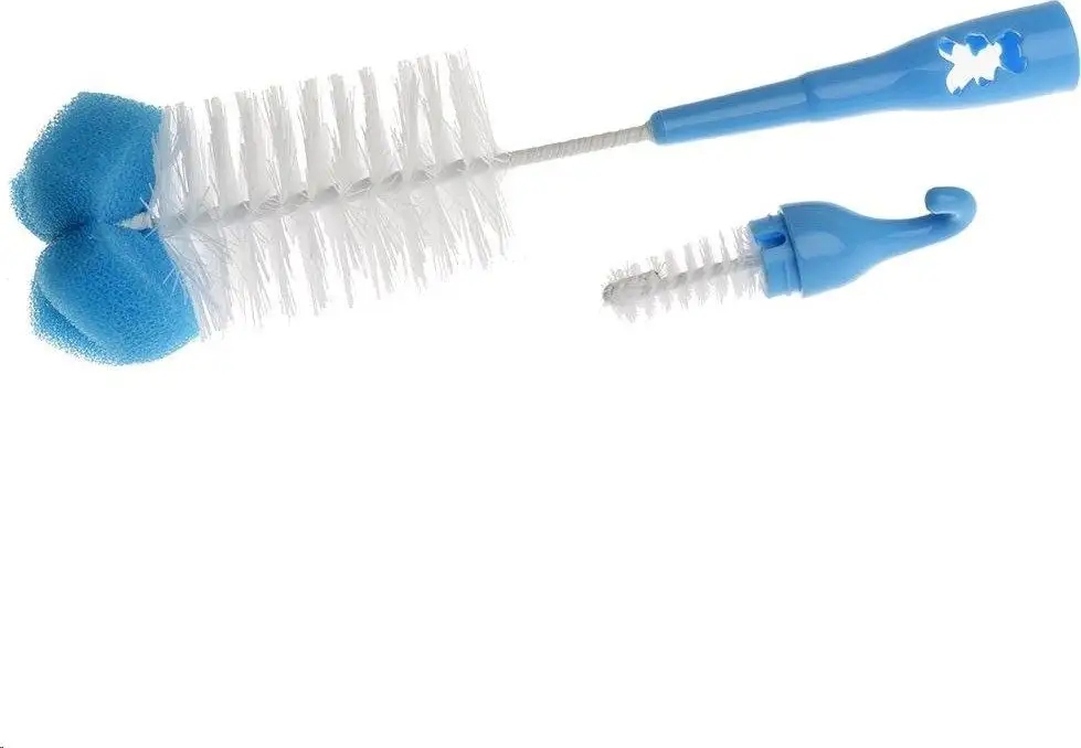 akuku szczotka do butelek z gąbką mini szczoteczka do smoczków