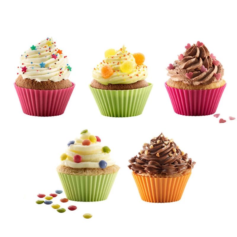 blaszka do pieczenia muffinek 12 silikonowych foremek zestaw do muffinek