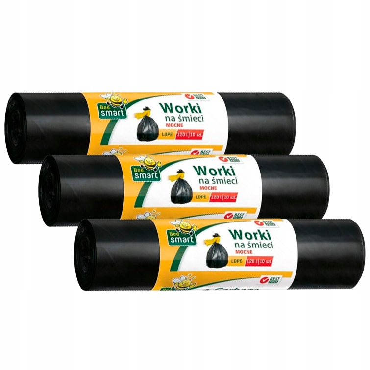 paclan worki na smieci 120l bee smart zblizenie materialu