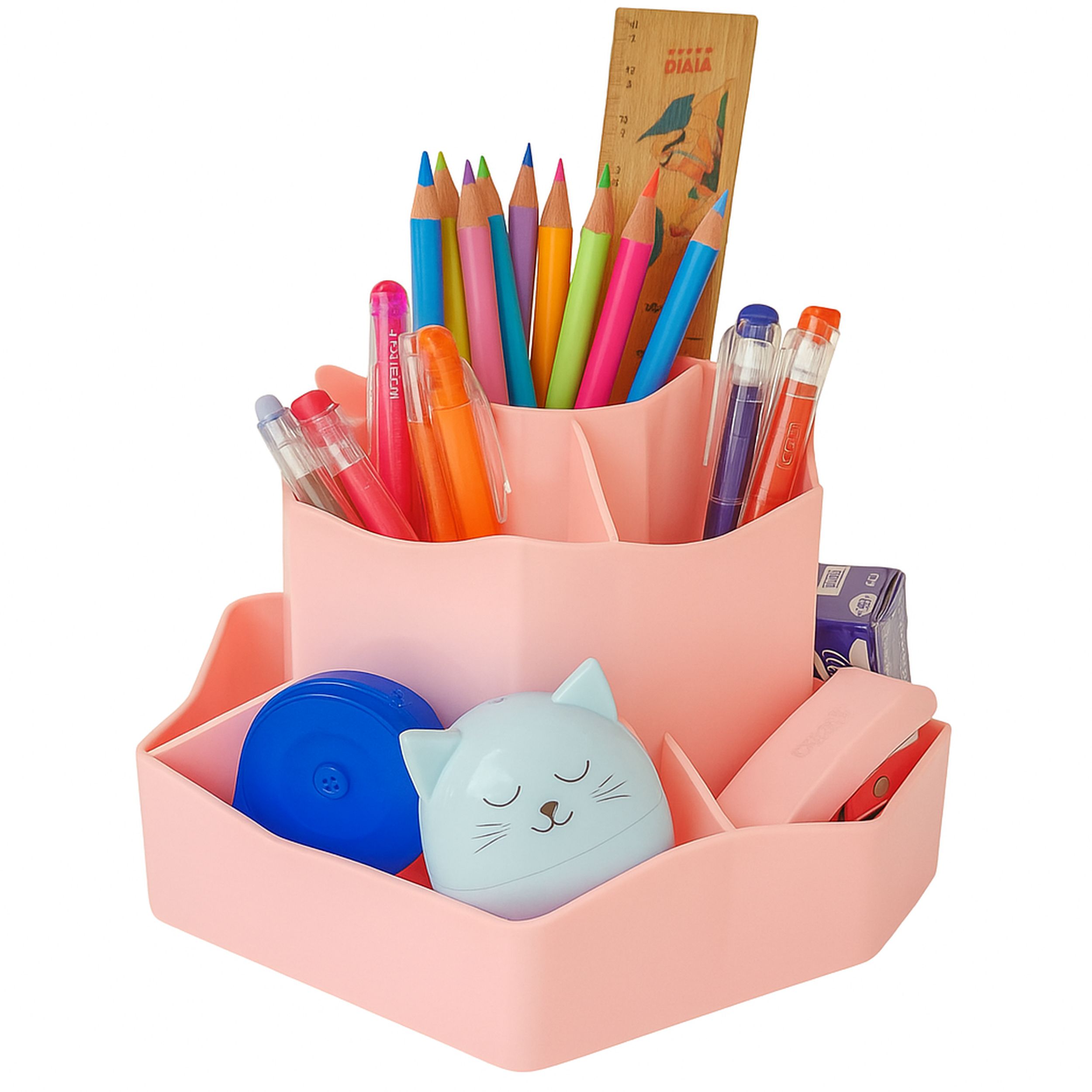 organizer-simplo-rozowy-z-naklejkami-kucykow