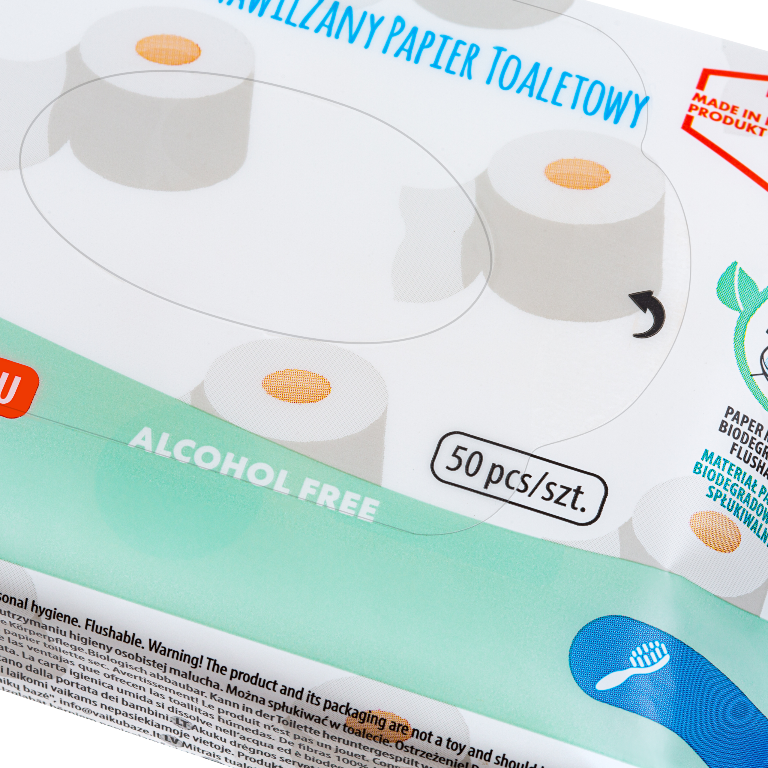 papier toaletowy nawilżany akuku można wrzucać do toalety flushable