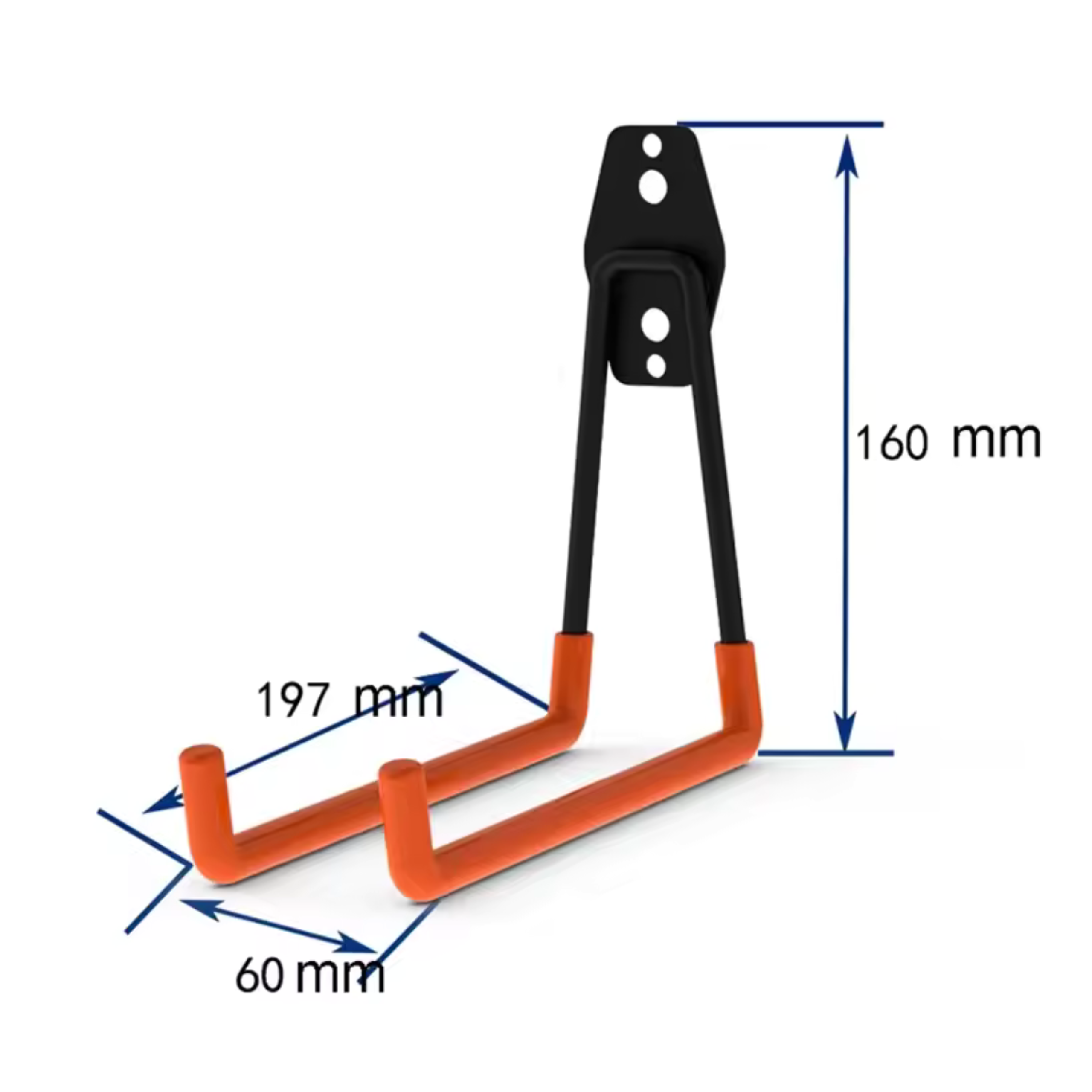 wieszak na rower simplo hak typ 3 wymiary montaz stal silikon