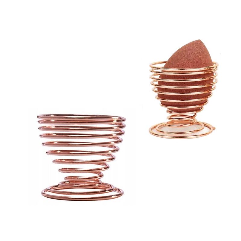 stojak na gąbkę do makijażu simplo rose gold stabilna podstawa