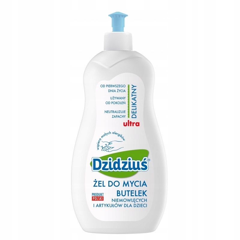 Dzidziuś żel do mycia butelek, smoczków i akcesoriów niemowlęcych 500 ml