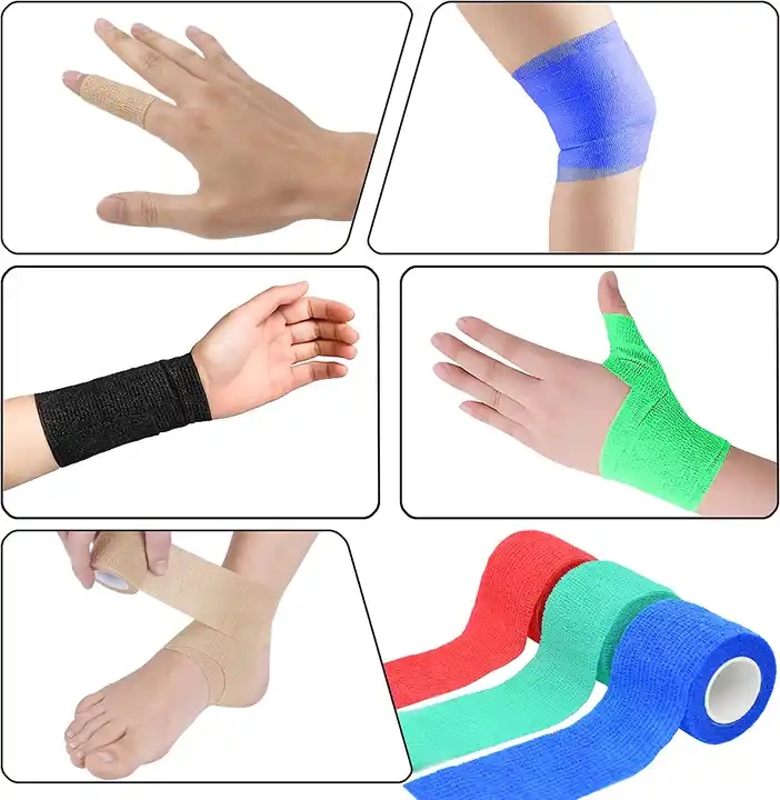 bandaz kohezyjny 7 5 cm stabilizacja stawow i podtrzymanie opatrunku